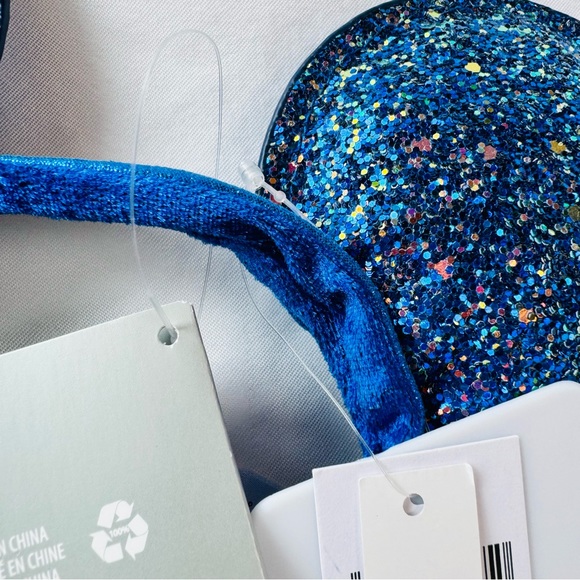 Disney Mickey Mouse ears - Royal Blue glitter - Picture 7 of 8